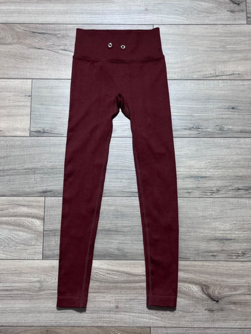 Alo Women Ribbed Leggings Brown See Measurements